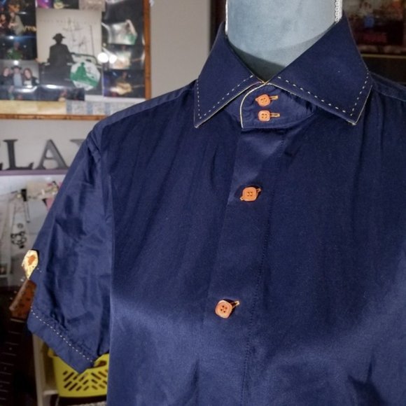 Bespoke Short Sleeve Casual Button Up Shirt - Picture 2 of 8